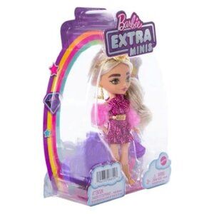 Barbie: Barbie Extra Minis - Extra Cute Sparkly-Red Doll by Mattel Toys